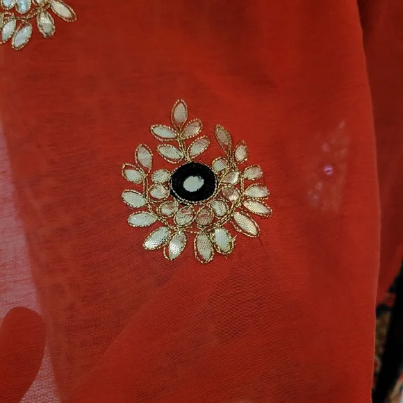 Gota Patti Lehenga Style Kurta - Picture 13 of 14